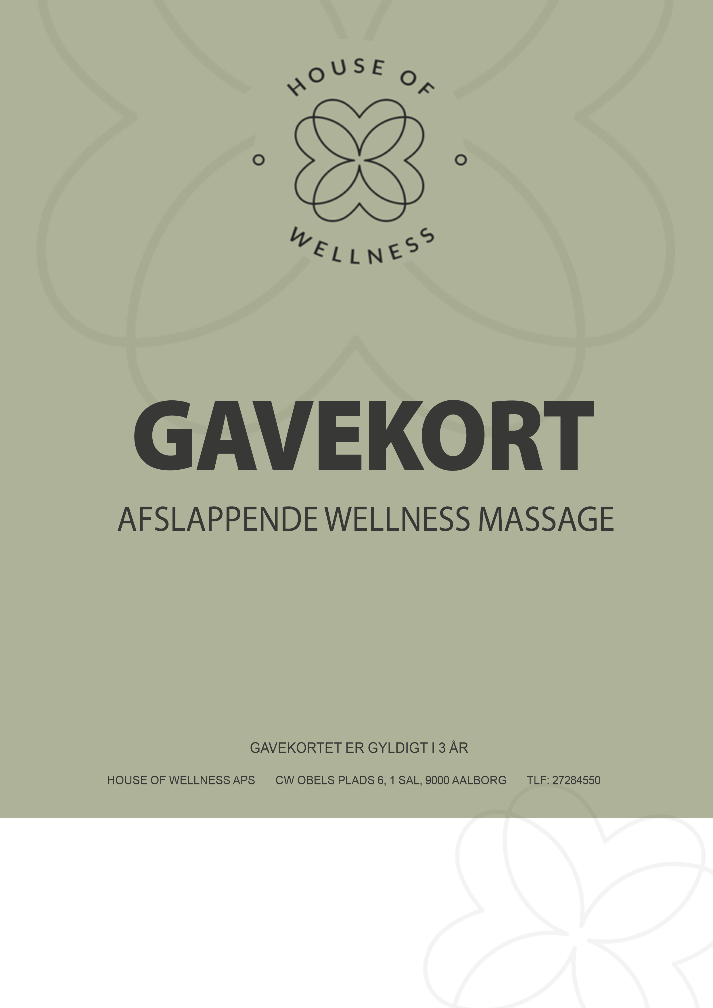 Wellness Massage - Gavekort - House - Aalborg